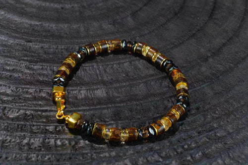 Bronzite and Smoky Quartz Bracelet